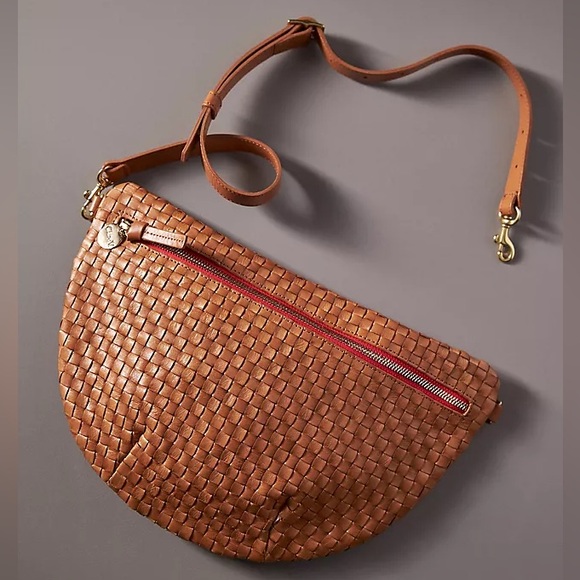 Clare V. | Grande Fanny Red Stitching Belt Bag - Picture 1 of 7